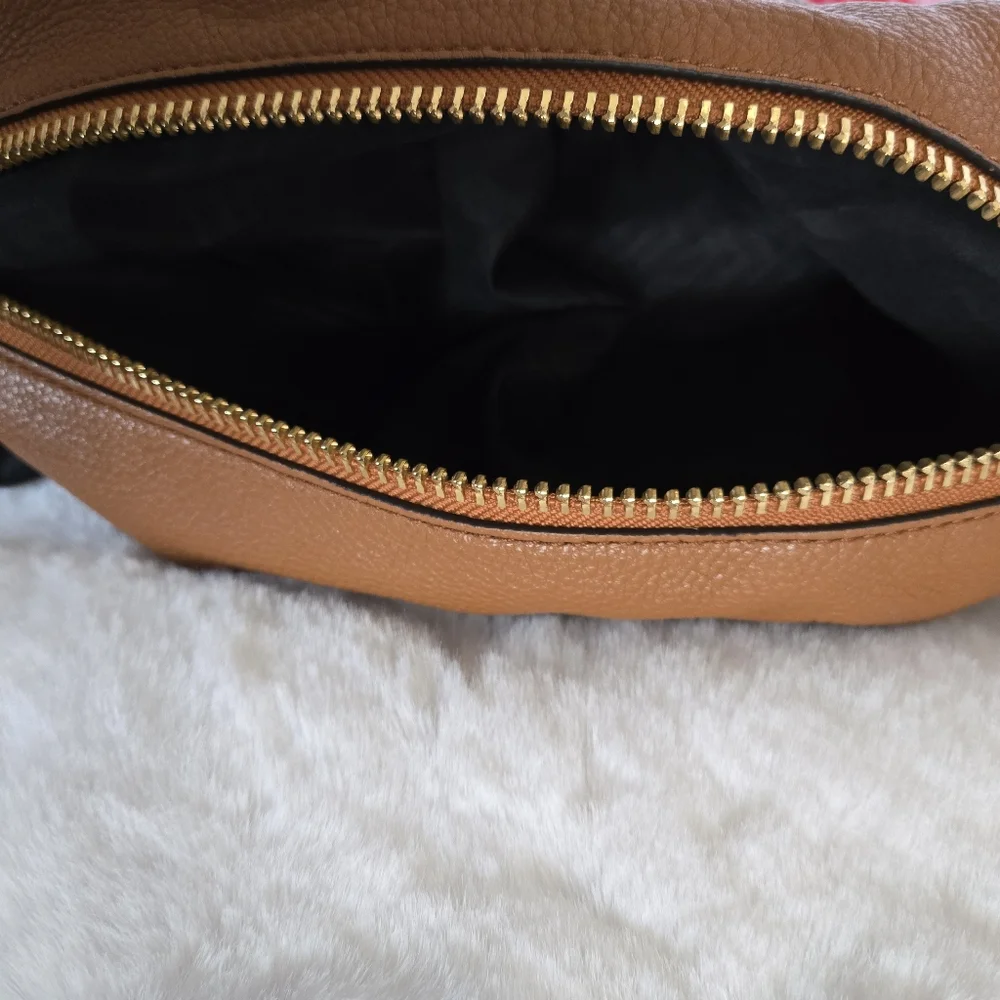 Rebecca Minkoff Bryn Large Double Zip Hobo Chestnut Brown Shoulder Bag - EUC - Picture 12 of 16